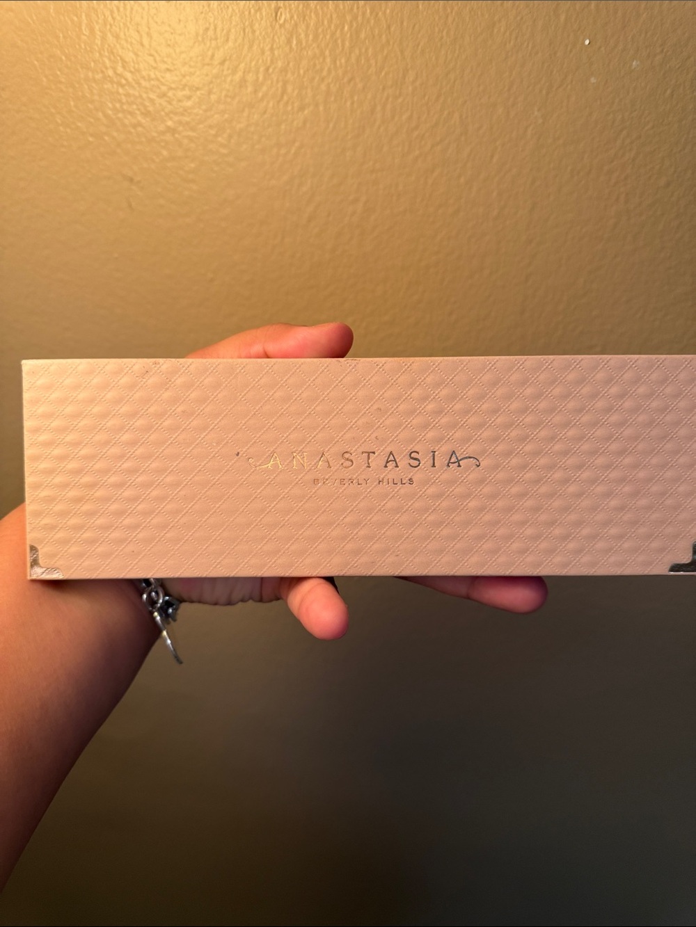 Anastasia Beverly Hills Blush Pink Palette Box with Gold Foil Logo